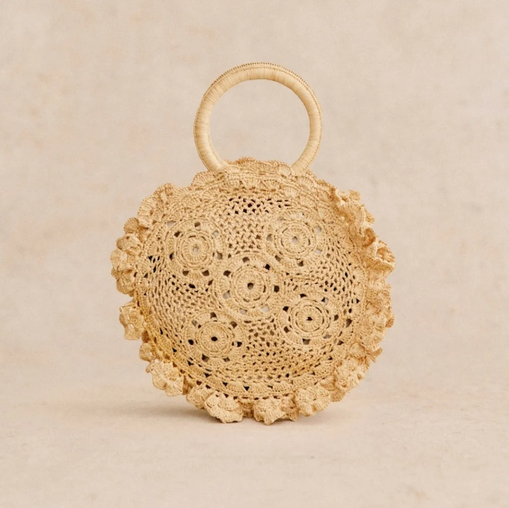 Sezane Tan Zina Basket Bag - Picture 1 of 4